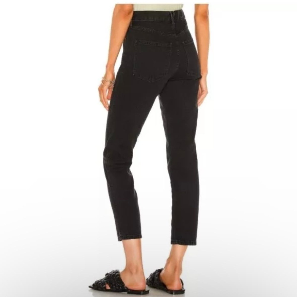Free People We the Free  Black Out Stove Pipe High Waisted Jean OB1271078 SZ 27 - Picture 3 of 12